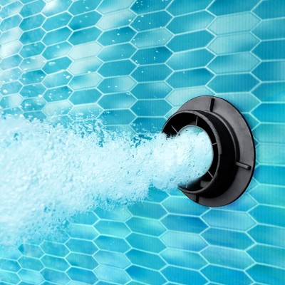  Funsicle QuickSet Round Inflatable Ring Top Outdoor Above Ground Swimming Pool Set With Pump And Cartridge Filter