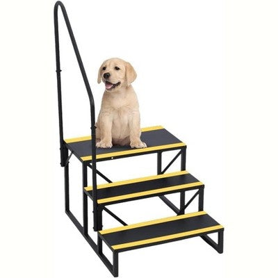  2/3/4/5 Step RV Step Stool With Handrail ā€“ Portable Pool Ladder With Non-Skid Tapes, Camper Steps For RV, Mobile Home