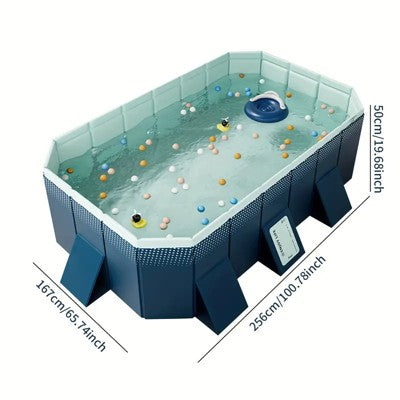 Dexmalle 2.6m PVC Folding Pool (not Inflatable) Bathes And Cools In Summer