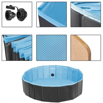  Yaheetech Foldable Pet Swimming Pool For Cats And Dogs
