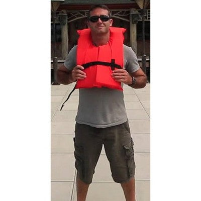  Hardcore 3 Pack Coast Guard Approved Life Jackets For Adults. High Visibility Color Type II Keyhole Life Vest. Compliance Flotation Device