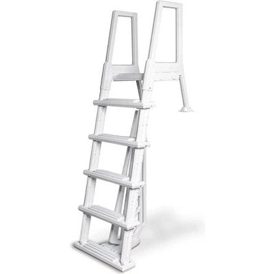  Poolzilla Pool Step Ladder For Above Ground Pools - Deck Mounted Ladder W/Wide Non Skid Platform - For 48’’ To 54’’ In. Above Ground Pools