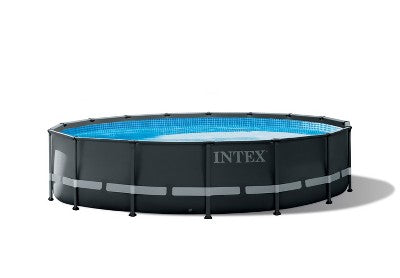  Intex 16ft X 48in Ultra XTR Pool Set With Sand Filter Pump, Ladder, Ground Cloth & Pool Cover