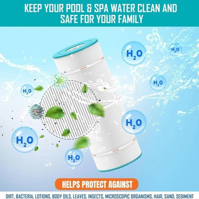  Hurricane HF9410-01 Advanced Pool Filter Cartridge Replacement For PAP100-4, Unicel C-9410, Filbur FC-0686, Predator 100, Pentair Clean & Clear 100