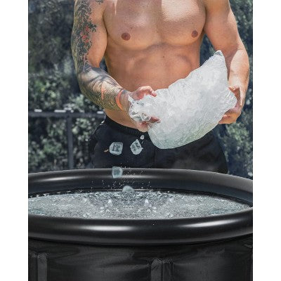  Napei Portable Ice Bath Tub With Cover For Athletes & Adults,105 Gallons,Black