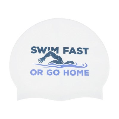  Unique Bargains Silicone Muscle Arm Pattern Waterproof Swim Cap White Black Blue 1 Pc
