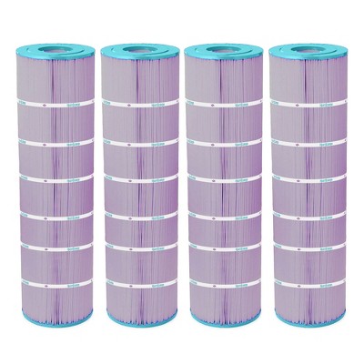  Hurricane 4 Pack HF8418-01P Platinum Purple Spa Filter Cartridge Replacement For PJANCS200, Unicel C-8418, Filbur FC-0823, Jandy Industries CS 200