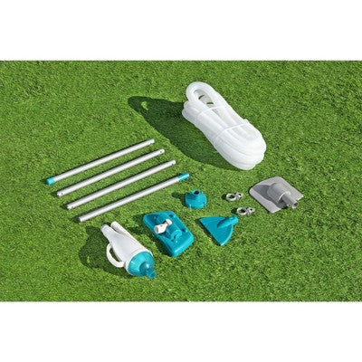  Bestway Flowclear AquaCrawl 88" Pool Vacuum For 15' Above Ground Pools With Removable Debris Bag, Suction Nozzle, Skimmer Head, And Adapters, 2 Pack