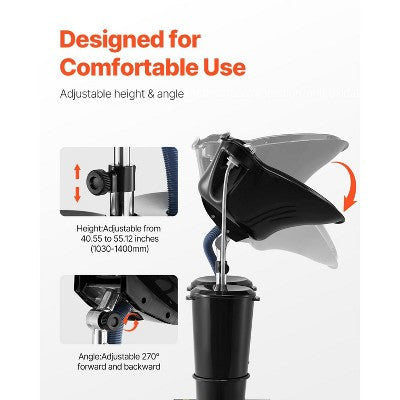  VEVOR Portable Shampoo Bowl, Shampoo Sink For Washing Hair With Electric Pump, Includes 2 Buckets 2 Showerheads, Drain Hose, Black