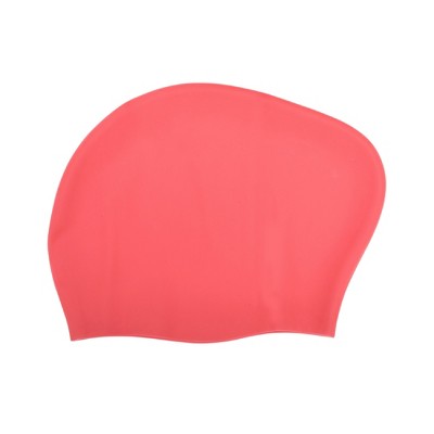  Unique Bargains Women's Silicone Solid Color Swim Cap 1 Pc
