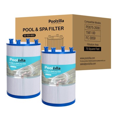  Poolzilla Spa Filter Cartridge For C-7367, Pleatco PD075-2000, Dimension One 1561-00, Filbur FC-3059, Excel Filters XLS-7005, Aladdin 17541