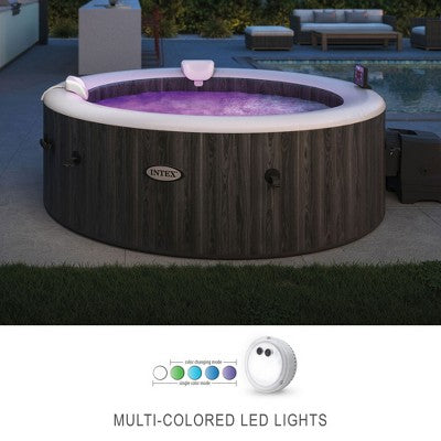  Intex PureSpa Battery Multi Colored LED Light For Bubble Spa Hot Tub (8 Pack)