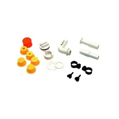  Swimline Hydro Tools Floating Fountain Universal Adapter Kit For Swimming Pools 14pc 4" - White/Yellow