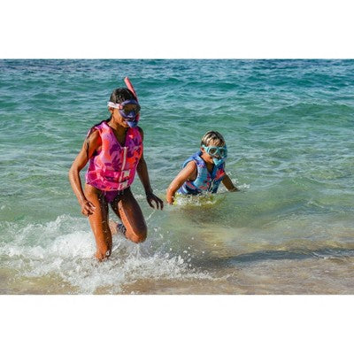  Speedo Junior Life Jacket Vest - Pink/Purple/Orange: Youth Size, Zipper & Buckle Closure, 50-90 Lbs