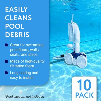  Impresa Pool Sweep Tail Scrubber - 10 Pack - Compatible With Polaris Vac-Sweep Pool Cleaner Hose Tail