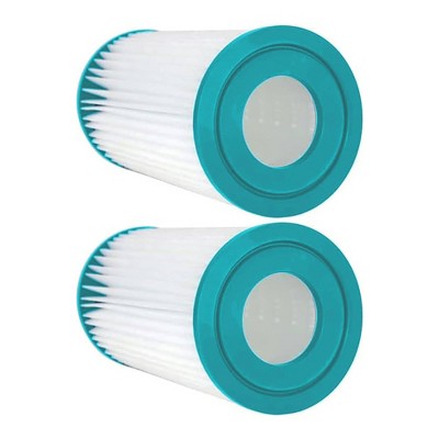  Hurricane 2 Pack HF4607-02 Advanced Pool Filter Cartridge For PC7-120, Unicel C-4607, Filbur FC-3710, Coleco F-120, Sand-n-Sun, Easy Set Size A Or C