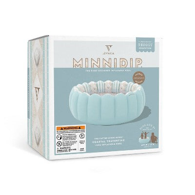  MINNIDIP Exclusive Resort Collection Minni Tufted Pool 35 Gal Novelty Kiddie Pool - Chambray Blue Shell