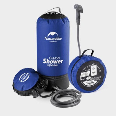  Naturehike Portable Camping Shower,11L Shower Bag With Foot Pump And Handy Nozzle, Kit,for Beach Hiking Trip,Camping,Garden Shower, Outdoor Shower