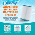  Hurricane 3 Pack HF4H22-01 Advanced Pool And Spa Filter Cartridge Replacement For PFF25P4, Unicel 4CH-22, Filbur FC-2399, White