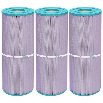  Hurricane 3 Pack HF4950-01P Platinum Purple Spa Filter Cartridge Replacement For PRB50-IN, Unicel C-4950, Filbur FC-2390, Dynamic Series IV DFM, DFML