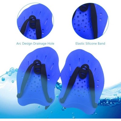  Swimming Hand Paddles With Adjustable Straps – Swim Training Paddles For Adults And Kids, 1 Pair
