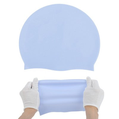  Unique Bargains Silicone Waterproof Solid Color Swim Cap 1 Pc
