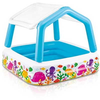  Intex 5.2ft X 5.2ft X 48in Inflatable Ocean Scene Sun Shade Kids Pool (2 Pack)
