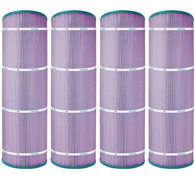  Hurricane 4 Pack HF8417-01P Platinum Purple Pool Filter Cartridge For PA175, Unicel C-8417, Filbur FC-1294, Hayward Star-Clear Plus C1750, C1900