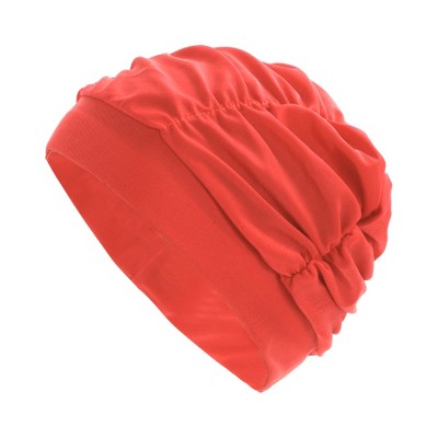  Unique Bargains Nylon Pleated Style Swimming Cap 1 Pc