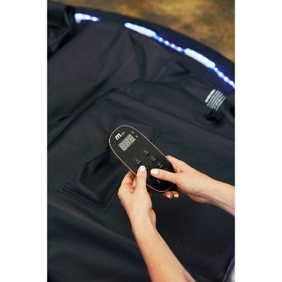  MSpa Aurora Round Bubble Spa With Thermal Cover 245 Gal 138 Electric 110 Volt AC Inflatable Hot Tub