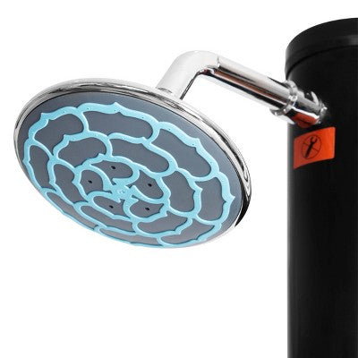  Tangkula 7.2 FT Solar Heated Shower Spa Poolside Beach Hot/Cold Base 5.5 Gallon Outdoor