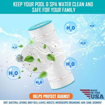  Hurricane 4 Pack HF-MAS09-01M Elite Aseptic Pool And Spa Filter Cartridge Replacement For PMA40L-F2M, Blue