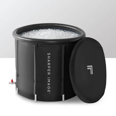 Sharper Image Portable Ice Bath 31.5"x29.5" Oval Plunge Pool: PVC Frame & Liner