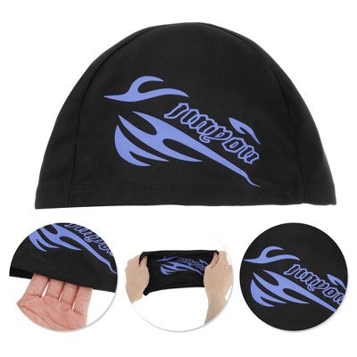 Unique Bargains Nylon Flame Pattern Swim Cap 1 Pc