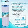 Poolzilla Replacement Pool Filter For CX580XRE, Hayward C580E, PA81-PAK4, Unicel C-7483, Hayward SwimClear C3020, C3025, C3030, Filbur FC-1225