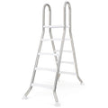  Costway 75.6" Above Ground Pool Ladder With Top Platform Non-slip Steps & Rounded Handrails