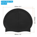  Unique Bargains Silicone Waterproof Non-Slip High-Stretch Swim Caps 2 Pcs