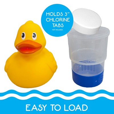  RIPPLE Duck Pool Chlorinator – Holds 3 Tabs, Flow Control For Small Pools & Spas