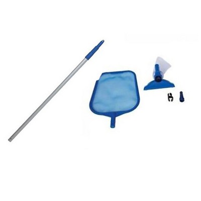  Intex 12' X 2.5' Round Pool W/ Filter Pump & Pool Cleaning Kit W/ Vacuum & Pole