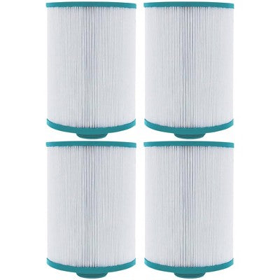  Hurricane 4 Pack HF4H22-01 Advanced Pool And Spa Filter Cartridge Replacement For PFF25P4, Unicel 4CH-22, Filbur FC-2399, White