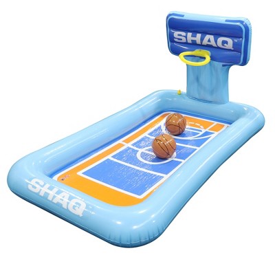  SHAQ Basketball Hoop Sprinkler Pool Inflatable Basketball Court