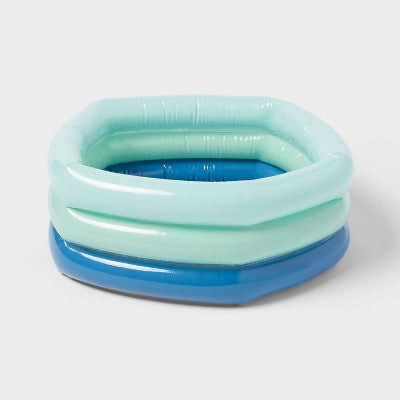  5.91'' X 1.97'' X 7.87'' Mini 3 Ring Pool 43 Gal Oval Kiddie Pool - Sun Squad™