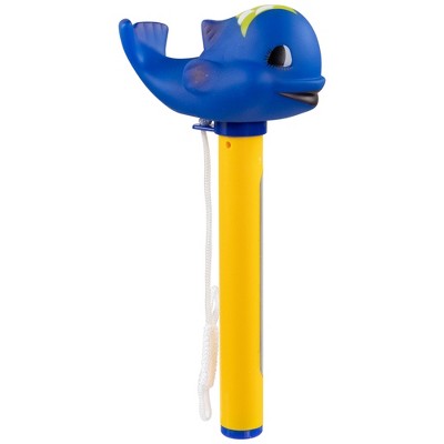  Northlight 9" Blue Whale Floating Swimming Pool Thermometer With Cord