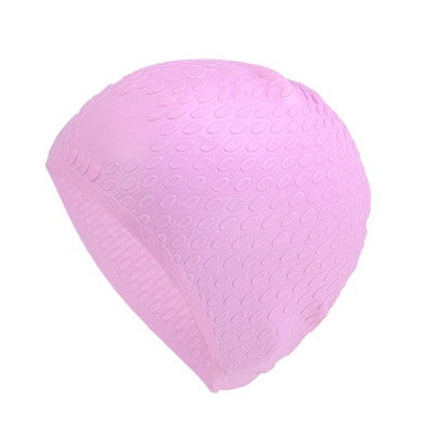  Unique Bargains Silicone Waterproof Embossed Swim Cap 1 Pc