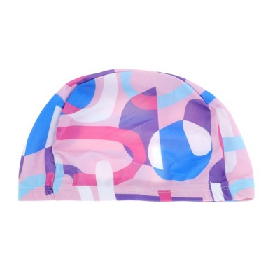  Unique Bargains Nylon Irregular Geometric Swim Cap 1 Pc