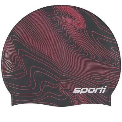  Sporti Sonar Waves Silicone Swim Cap