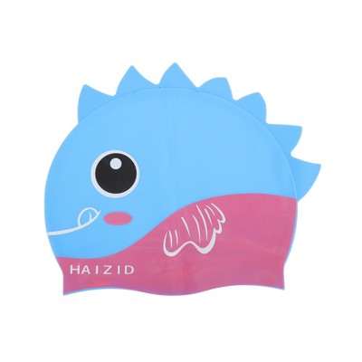  Unique Bargains Kid's Silicone Cartoon Fish Swim Cap 1 Pc