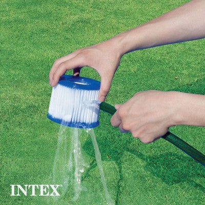  INTEX 29007E Type H Pool Filter Cartridge: For INTEX Filter Pumps – Easy-To-Clean – Dacron Paper – Efficient Filtration – 6 Pack