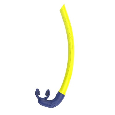  Speedo Adult Travel Mask And Snorkel Set - Navy/Yellow: Polycarbonate & Silicone
