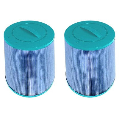  Hurricane 2 Pack HF6H502-01M Elite Aseptic Pool And Spa Filter Cartridge Replacement For PAS50SV-F2M, Unicel 6CH-502, Filbur FC-0311, Blue